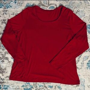 Coldwater Creek Blouse Magenta Long Sleeve Embroidered Top Women’s Size 1X